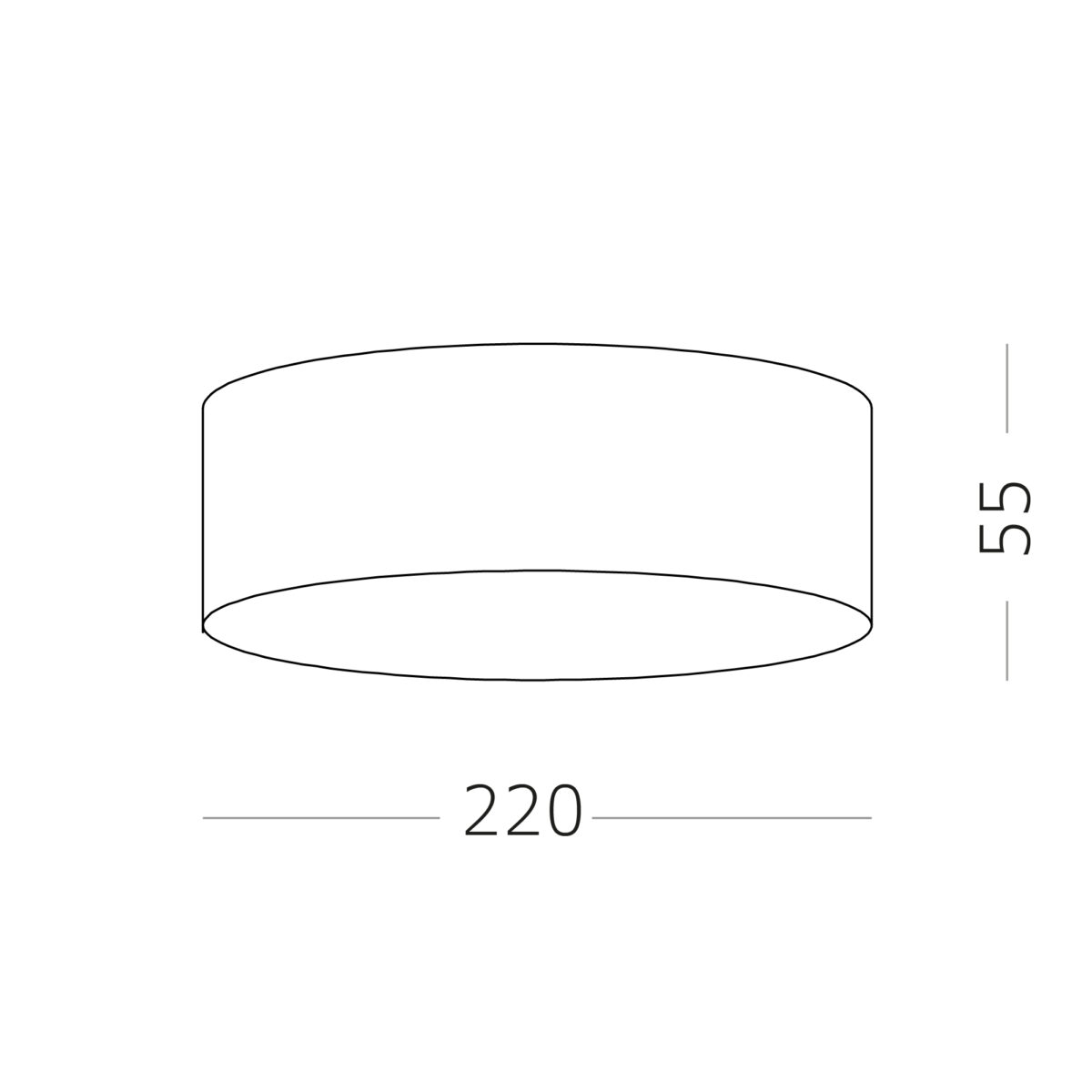 ST606.432.27 Светильник потолочный Черный LED 1*27W 3000K 2 430Lm Ra>90 120° IP20 D220xH55 185-265V Накладные светильники — изображение 3