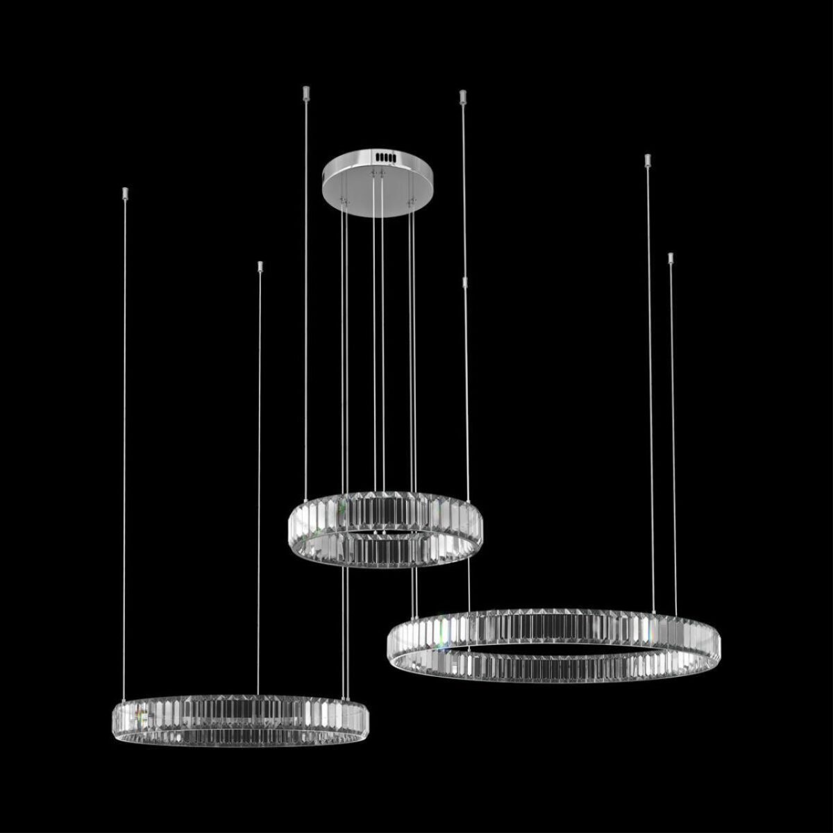 10135/3 Chrome Подвесной светильник LOFT IT Crystal ring — изображение 2