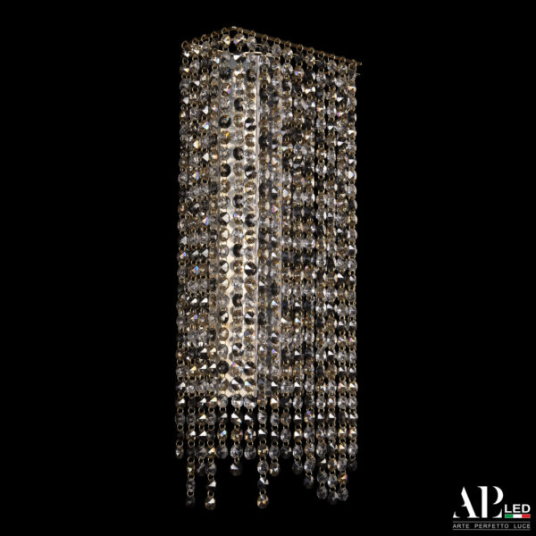 Бра светодиодные хрустальные S500.B1.20-45.B.3000.Gold.Clear.801.731 Arte Perfetto Luce