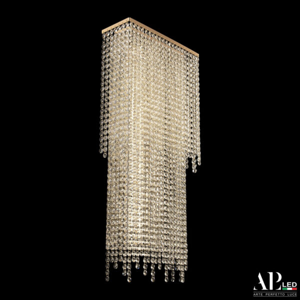 Бра светодиодные хрустальные S500.B3.35-70.B.3000.Gold Arte Perfetto Luce
