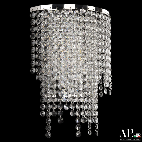 Бра хрустальный каскад S500.B4.25-27.B.E14 Arte Perfetto Luce