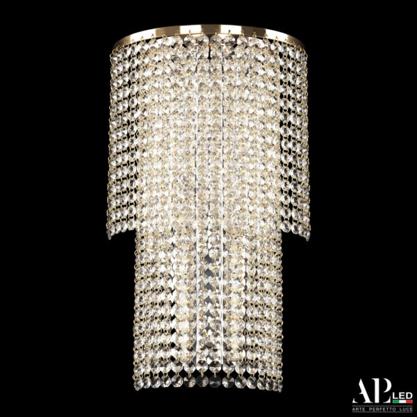 Бра светодиодные хрустальные S500.B4.25-45.A.3000.Gold Arte Perfetto Luce