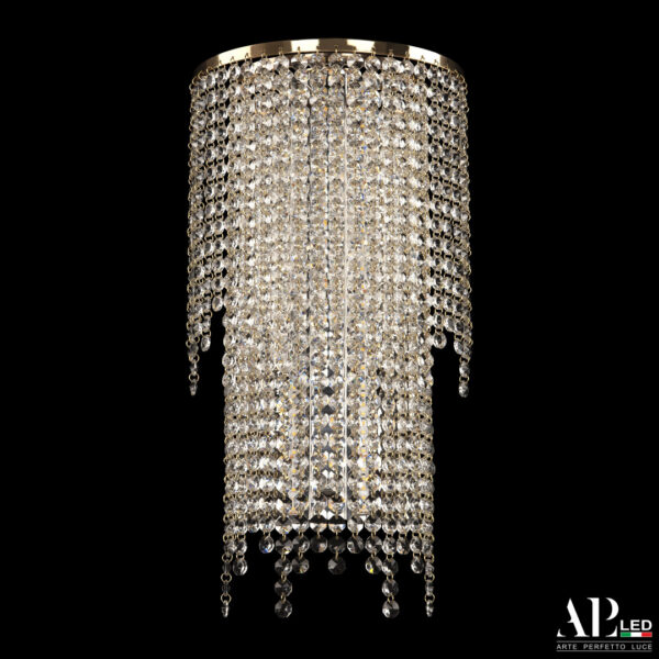 Бра светодиодные хрустальные S500.B4.25-45.B.3000.Gold Arte Perfetto Luce