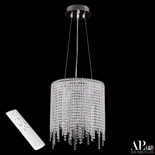 Люстра светодиодная хрустальная с пультом SH01.35.B.LED-DIM.Ni Arte Perfetto Luce