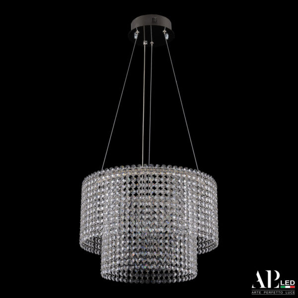 Люстра светодиодная хрустальная SH02.40.C.Ni.4000 Arte Perfetto Luce