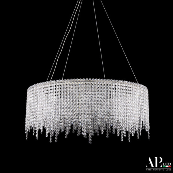 Люстра светодиодная хрустальная SH02.73.B.Ni.4000 Arte Perfetto Luce