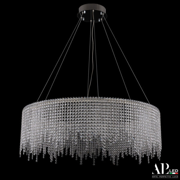 Люстра светодиодная хрустальная SH02.93.B.Ni.4000 Arte Perfetto Luce