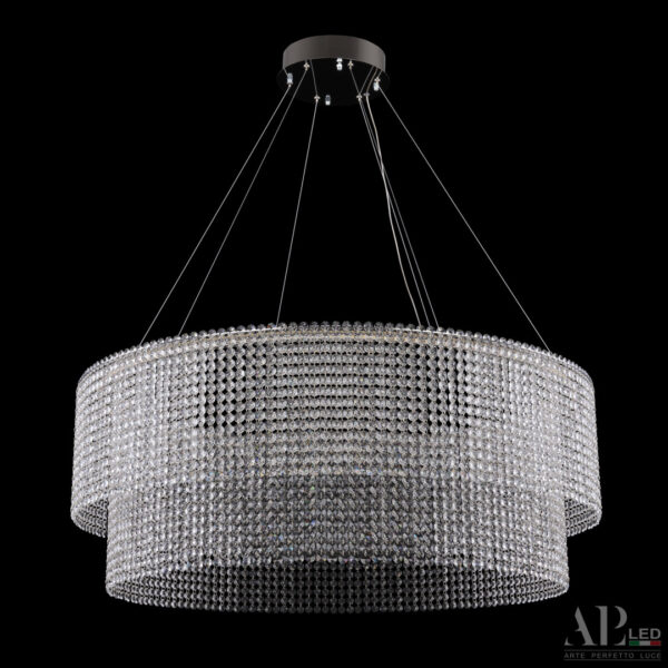 Люстра светодиодная хрустальная SH02.93.C.Ni.4000 Arte Perfetto Luce