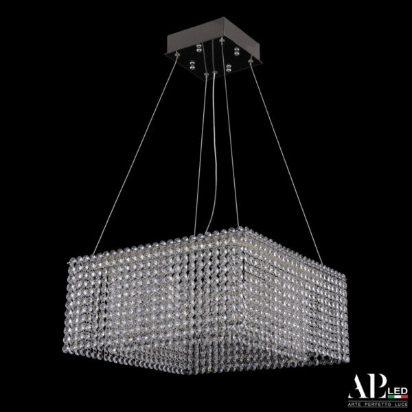 Люстра светодиодная хрустальная SH04.42.A.Ni.4000 Arte Perfetto Luce