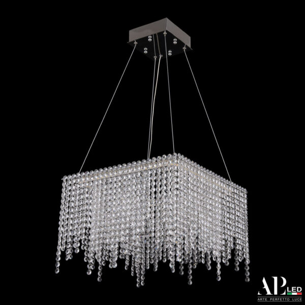 Люстра светодиодная хрустальная SH04.42.B.Ni.4000 Arte Perfetto Luce