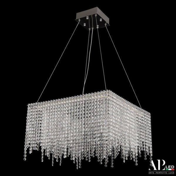 Люстра светодиодная хрустальная SH04.52.B.Ni.4000 Arte Perfetto Luce