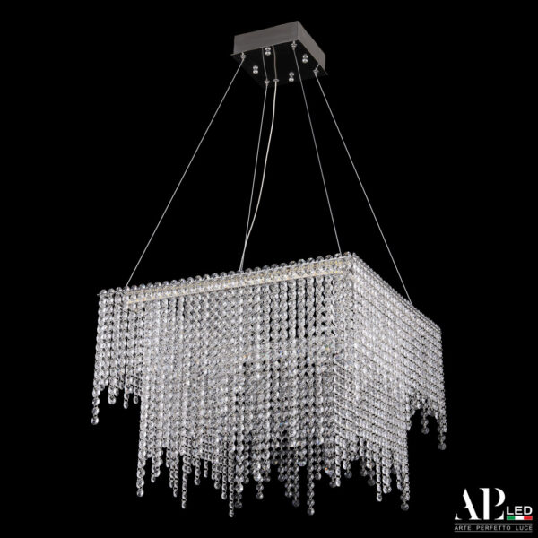 Люстра светодиодная хрустальная SH04.52.D.Ni.4000 Arte Perfetto Luce