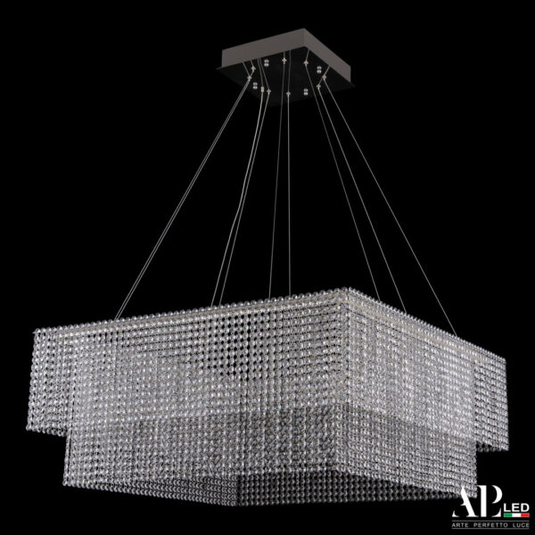 Люстра светодиодная хрустальная SH04.86.C.Ni.4000 Arte Perfetto Luce