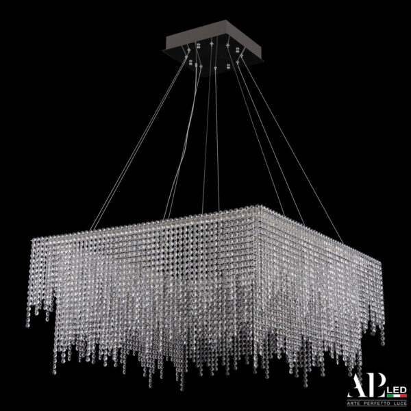 Люстра светодиодная хрустальная SH04.86.D.Ni.4000 Arte Perfetto Luce