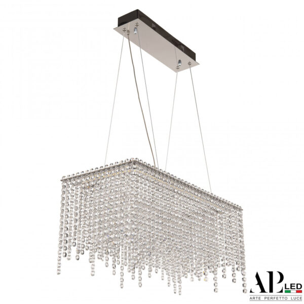 Люстра светодиодная хрустальная SH05.57.B.Ni.4000 Arte Perfetto Luce