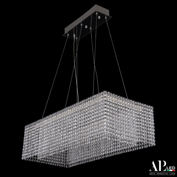 Люстра светодиодная хрустальная SH05.74.A.Ni.4000 Arte Perfetto Luce
