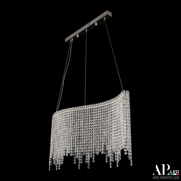 Люстра светодиодная хрустальная SH07.80.B.Ni.4000 Arte Perfetto Luce