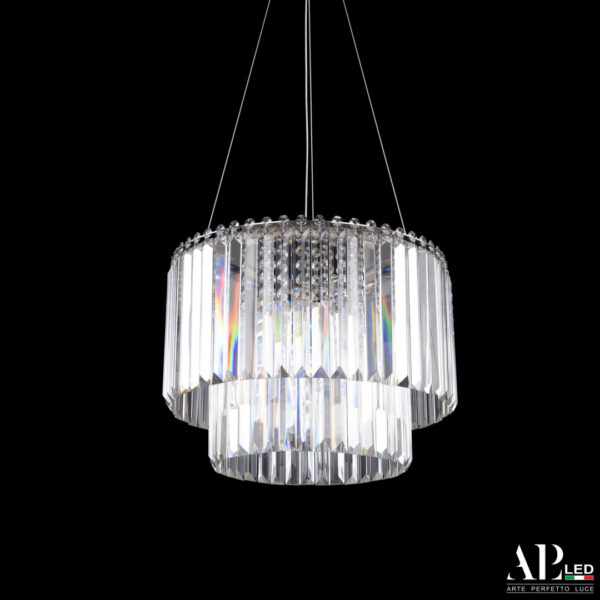Люстра светодиодная хрустальная SH09.40.C.Ni.4000 Arte Perfetto Luce