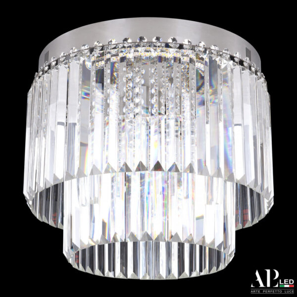 Люстра светодиодная хрустальная SH09.40.C.Ni.4000.PK Arte Perfetto Luce