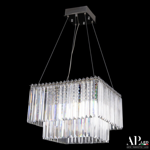 Люстра светодиодная хрустальная SH10.42.C.Ni.4000 Arte Perfetto Luce
