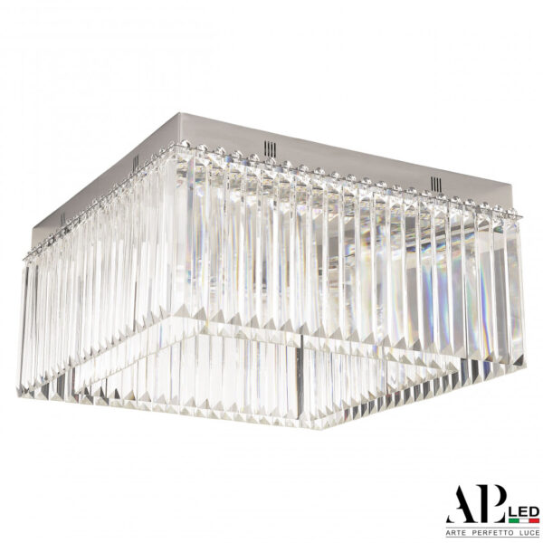 Люстра светодиодная хрустальная SH10.52.A.Ni.4000.PK Arte Perfetto Luce