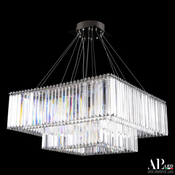 Люстра светодиодная хрустальная SH10.71.2D.A.Ni.4000 Arte Perfetto Luce