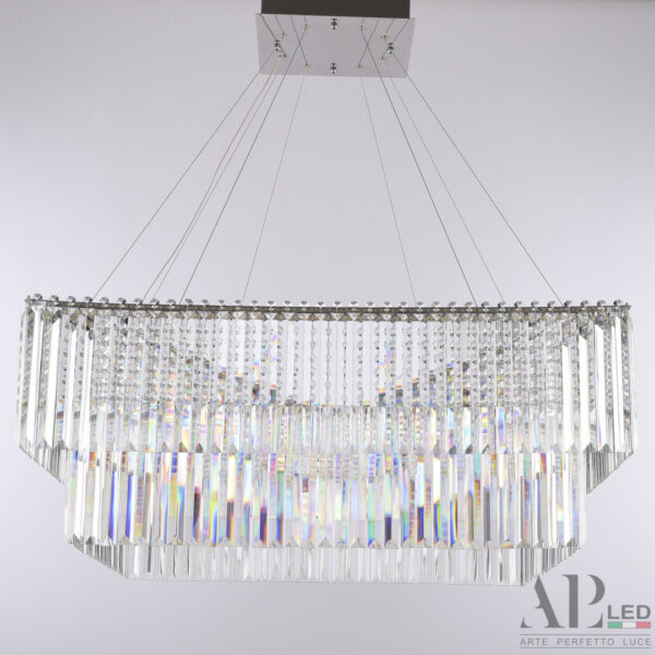 Люстра светодиодная хрустальная SH10.86.C.Ni.4000 Arte Perfetto Luce