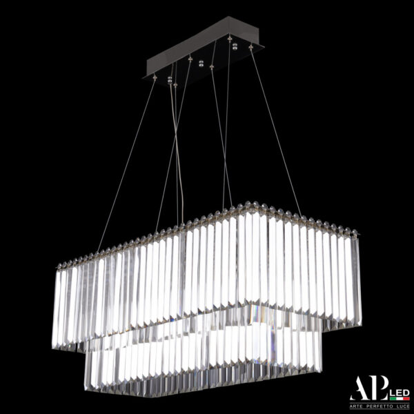 Люстра светодиодная хрустальная SH11.74.C.Gd.4000 Arte Perfetto Luce