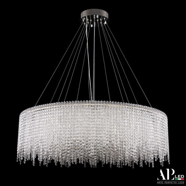 Люстра светодиодная хрустальная SH13.100.B.Ni.4000 Arte Perfetto Luce