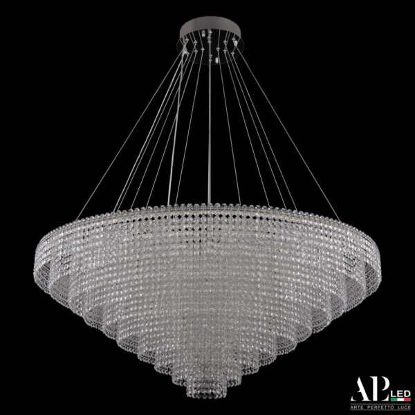 Люстра светодиодная хрустальная SH13.100.C.Ni.4000 Arte Perfetto Luce
