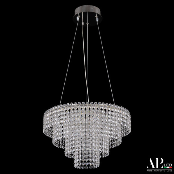 Люстра светодиодная хрустальная SH13.40.C.Ni.4000 Arte Perfetto Luce