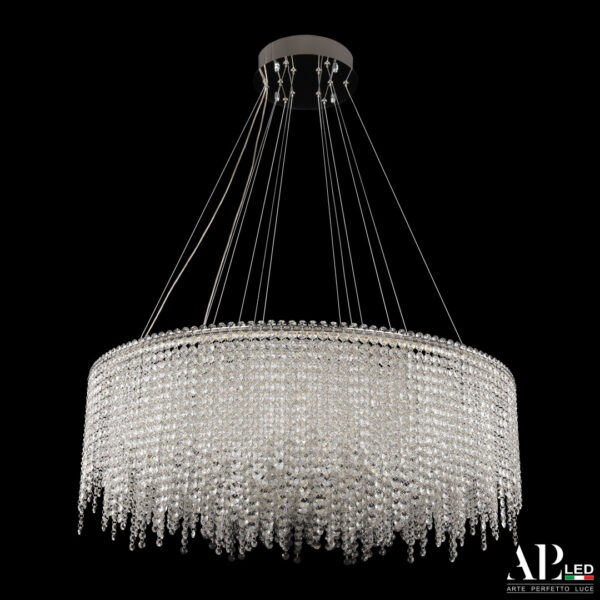Люстра светодиодная хрустальная SH13.80.B.Ni.4000 Arte Perfetto Luce