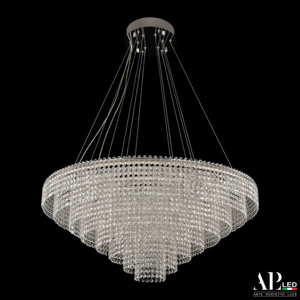 Люстра светодиодная хрустальная SH13.80.C.Ni.4000 Arte Perfetto Luce