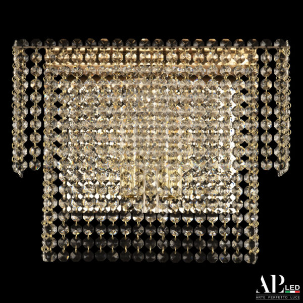 Бра хрустальный каскад SH500.B3.35-27.A.Gd.E14 Arte Perfetto Luce