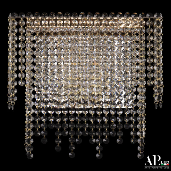 Бра хрустальный каскад SH500.B3.35-27.B.Gd.E14 Arte Perfetto Luce