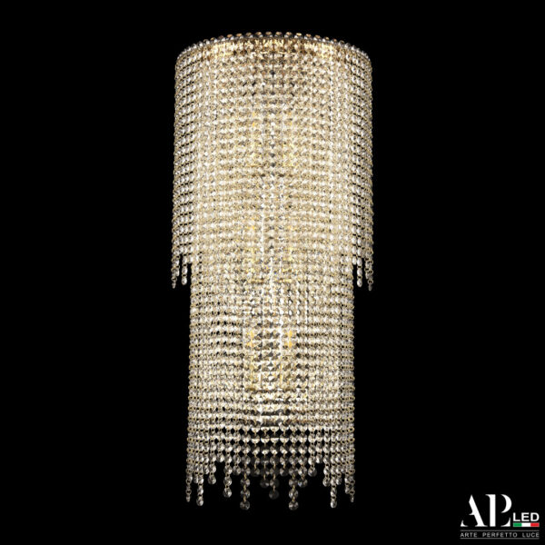 Бра хрустальный каскад SH500.B4.35-70.B.Gd.E14 Arte Perfetto Luce