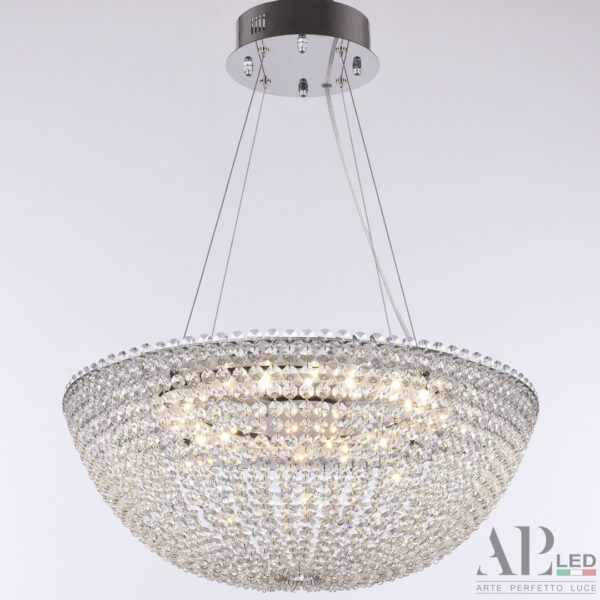 Люстра светодиодная хрустальная с пультом SH501.0.50.A.LED-DIM.Ni Arte Perfetto Luce