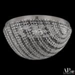 Люстра светодиодная хрустальная с пультом SH501.2.50.R.LED-DIM.Ni.Clear.731 Arte Perfetto Luce