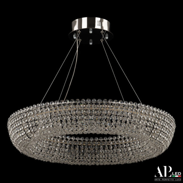 Люстра светодиодная хрустальная SH502.0.60.A.Ni.4000 Arte Perfetto Luce