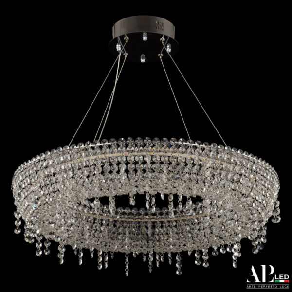 Люстра светодиодная хрустальная SH502.0.60.B.Ni.4000 Arte Perfetto Luce