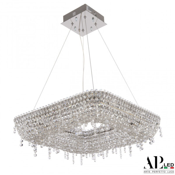 Люстра светодиодная хрустальная SH504.0.50.B.Ni.4000 Arte Perfetto Luce