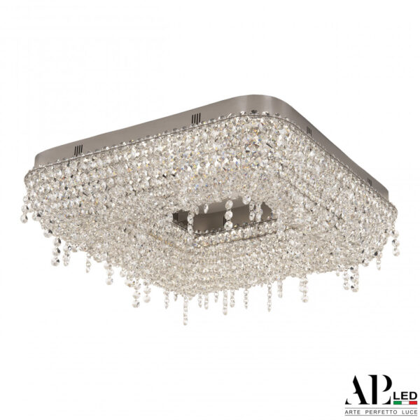 Люстра светодиодная хрустальная SH504.2.50.B.Ni.4000 Arte Perfetto Luce