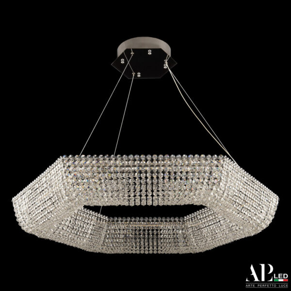 Люстра светодиодная хрустальная SH506.0.80.A.Ni.4000 Arte Perfetto Luce