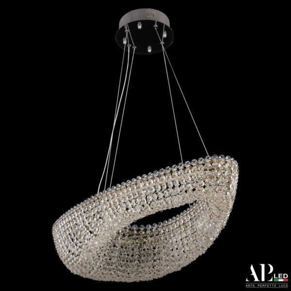 Люстра светодиодная хрустальная SH509.0.70.A.Gd.4000 Arte Perfetto Luce