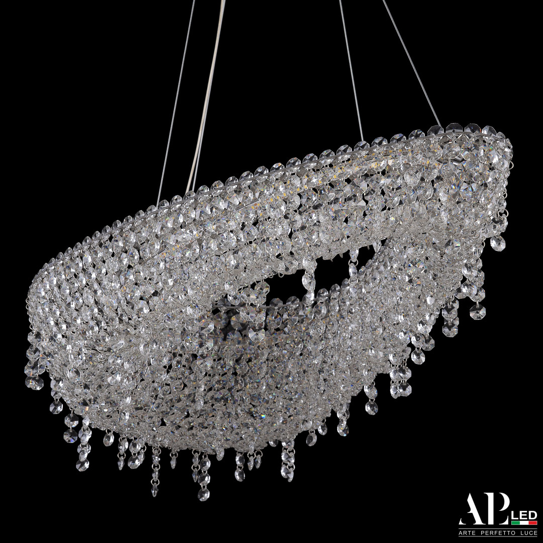 sh509.0.70.b.ni_.3000 Люстра светодиодная хрустальная SH509.0.70.B.Ni.3000 Arte Perfetto Luce — изображение 1