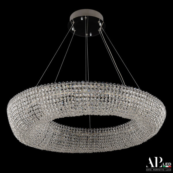 Люстра светодиодная хрустальная SH510.0.80.A.Ni.4000 Arte Perfetto Luce