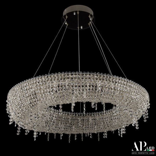 Люстра светодиодная хрустальная SH510.0.80.B.Gd.4000 Arte Perfetto Luce