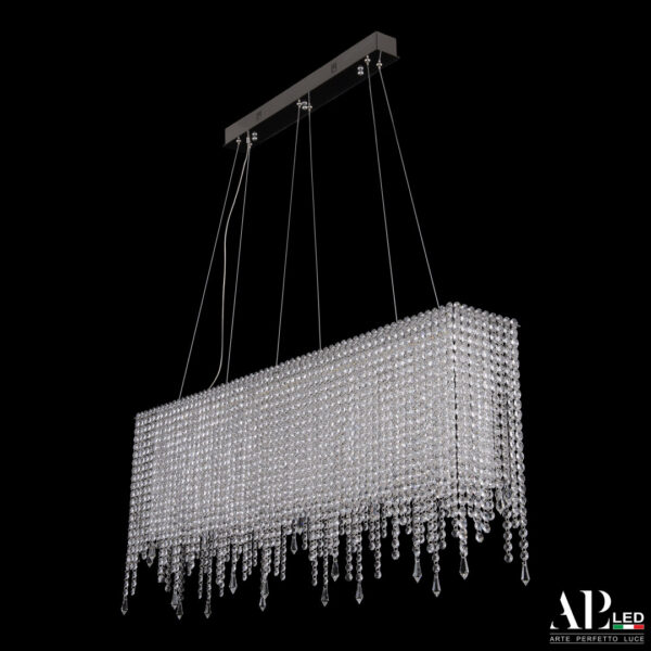 Люстра светодиодная хрустальная SH512.0.100.G.Ni.4000 Arte Perfetto Luce