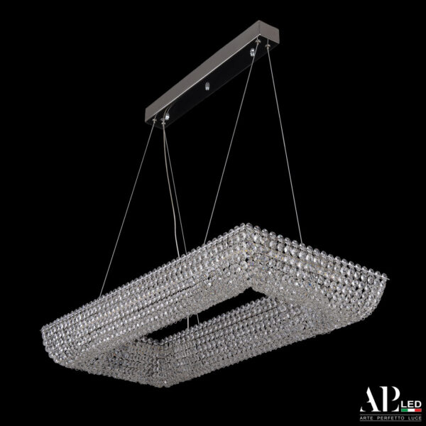 Люстра светодиодная хрустальная SH515.0.80.A.Ni.4000 Arte Perfetto Luce