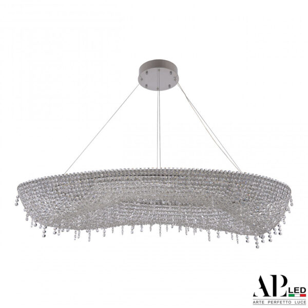 Люстра светодиодная хрустальная SH523.0.120.B.Ni.4000 Arte Perfetto Luce